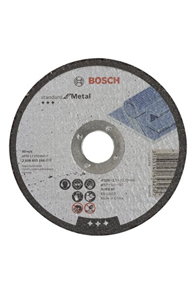 Bosch 125*2,5 mm Standard for Metal Düz