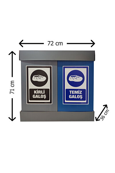 Keskin Tedarik Galoş Kutusu / Kirli - Temiz Galoş Kutusu