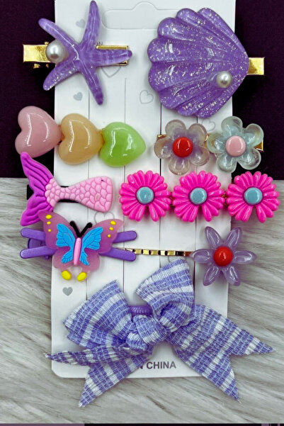 Nisankids Σετ πόρπες με μικτές φιγούρες με θέμα τη θάλασσα 9 τεμαχίων