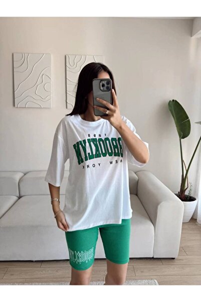 ELEWOMEN ELEGANTWOMEN Kadın Pamuklu Şort Takımı