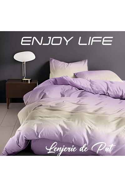 TextiLici Lenjerie de pat Finet 'Enjoy Life'