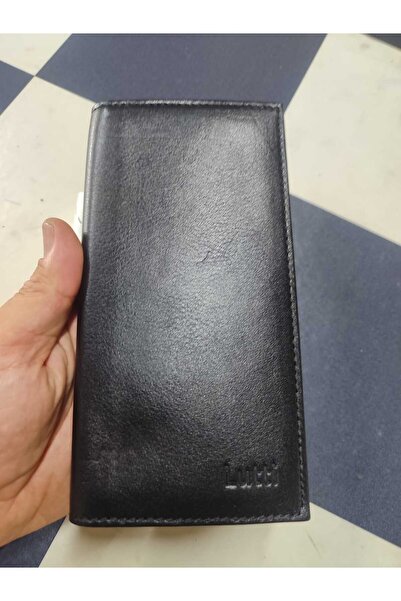 Lutti حامل هاتف ومحفظة مع حامل من الجلد الطبيعي