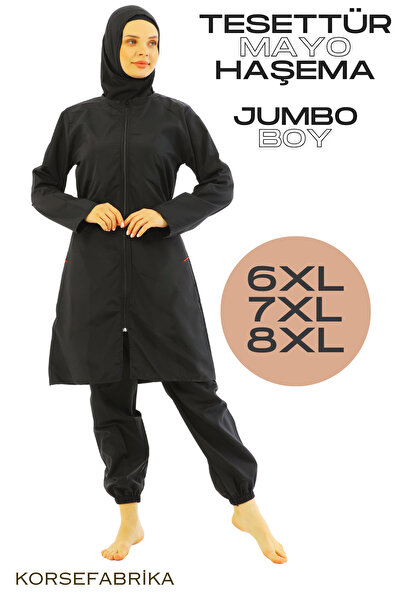 korsefabrika trend mood store Σετ γυναικείο μαγιό Hijab Full Covered Size Jumbo