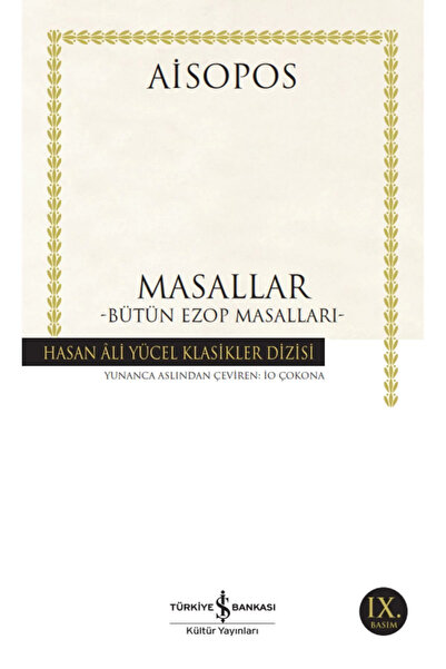 TÜRKİYE İŞ BANKASI KÜLTÜR YAYINLARI Masallar Bütün Ezop Masalları