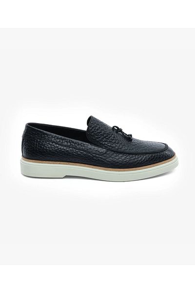 Greyder Pantofi negri din piele naturală pentru bărbați 5Y1LA18490