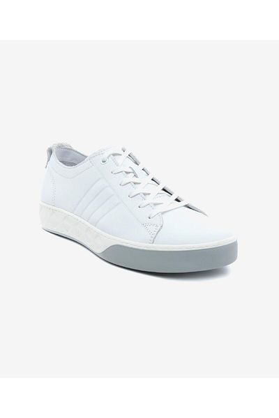 Greyder Men's White Genuine Leather Sneaker Shoes 5Y1Sa13292