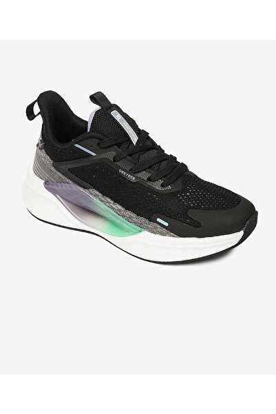 Greyder Kadın Siyah Lila Spor Ayakkabı 4Y2SA33450