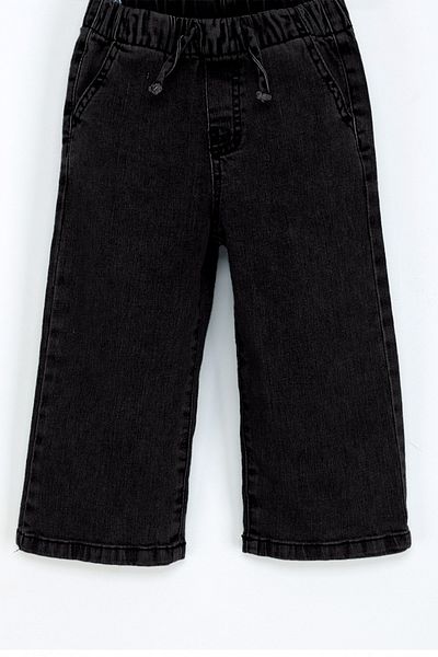 DMB BOYS & GIRLS Blugi pentru fete cu talie elastică Pantaloni largi, model casual