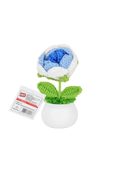 NW NessiWorld Fl-5 Crochet Knitted Peony Flower