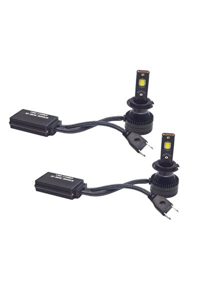 divendi-ro Set de 2 becuri LED H7 V88S Canbus, 380W, 18000Lm, 6000K, lumină albă rece
