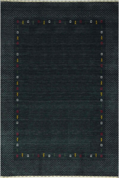 Handmade Lori Antrasit Renk Yünden El Dokuma Modern Salon Mutfak Antre Yatak ...