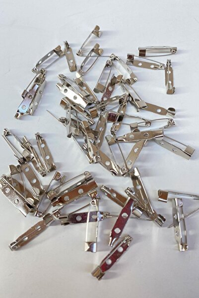 Hobigram 100 Adet 2,5 Cm Günüş Rengi Çengelli Broş Iğnesi Yaka Iğnesi Damat Yaka Çiçeği Iğnesi – Iğne – Iğne