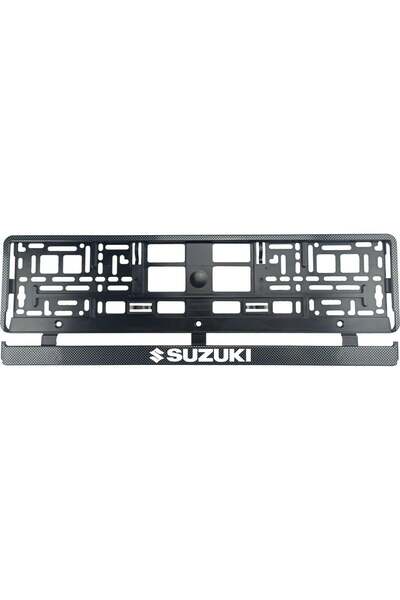 OEM Set 2 bucati, suport numar inmatriculare Carbon, Suzuki