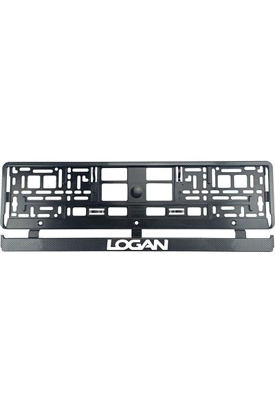 OEM Set 2 bucati, suport numar inmatriculare Carbon, Logan