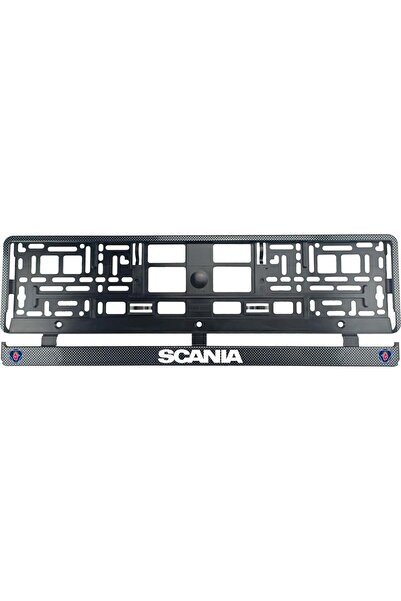 OEM Set 2 bucati, suport numar inmatriculare Carbon, Scania