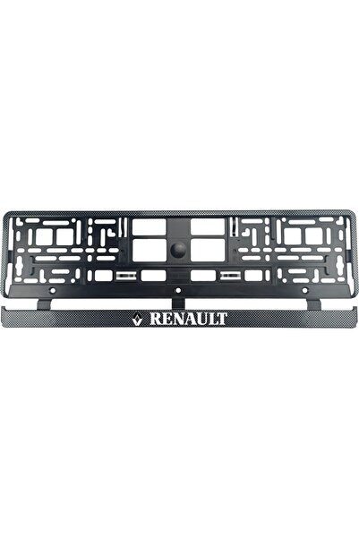 OEM Set 2 bucati, suport numar inmatriculare Carbon, Renault.