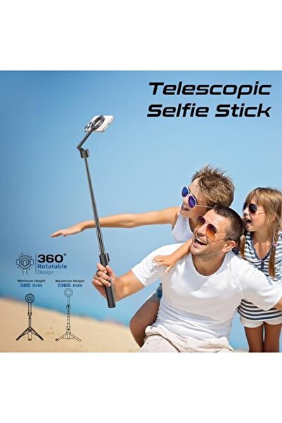 Promate عصا سيلفي بروميت العالمية، قابلة للتمديد مع ماج سيف، متوافقة مع حامل ثلاثي القوائم مدمج، مسافة تشغيل 10 أمتار