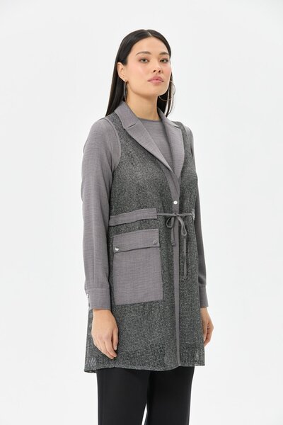 Esswaap File Yelekli İç Dış Takım Antrasit