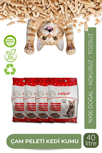 CATPEL Kedi Kumu %100 Doğal Çam Peleti 40 LT / 20 KG