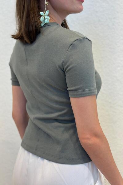 novon Βαμβακερό μπλουζάκι με κοντό μανίκι Crew Neck