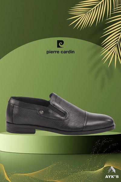 Pierre Cardin Pantofi clasici pentru bărbați din piele naturală neagră 36320 M