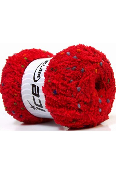 Ice yarns (4 قطع 100 جرام) بوفي بوم بوم من الألياف الدقيقة، 4 عبوات باللون ال...