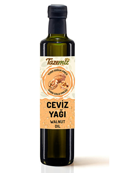 TAZEMİZ Soğuk Sıkım Ceviz Yağı 500 ml