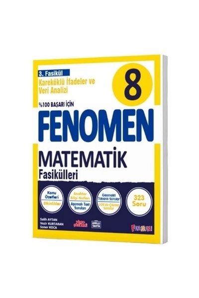 Gama Yayınları Fenomen 8. Sınıf Lgs Matematik 3. Fasikül Konu Özetli Soru Ban...