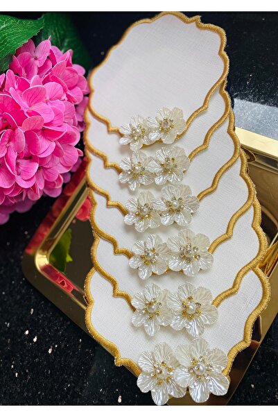 ELÇİÇEK HOME Χαρτοπετσέτα παρουσίασης, Χαρτοπετσέτα κοκτέιλ, Παρουσίαση παρουσίασης καφέ 6 τεμάχια