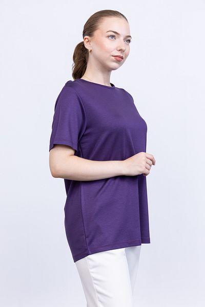 Linvey Crystal Stretch Fabric short sleeve crew neck comfortable fit jersey t-shirt, blouse, underwear