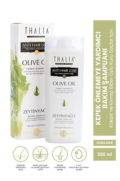 Thalia Koparak Dökülme Önlemeye Yardımcı Zeytinyağı Özlü Saç Bakım Şampuanı - 300 ml