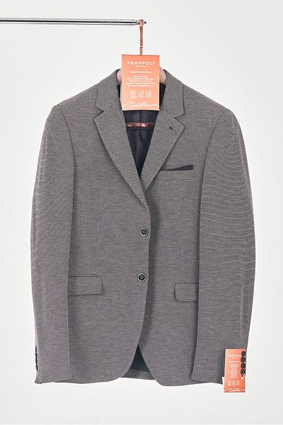 Frappoli Dora Black Men's Battal Plus Size Regular Fit Cotton Lycra Stretch Fabric Sports Blazer Jacket