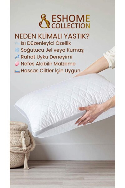 es home collection BEL/BOYUN FITIĞI İÇİN ORTOPEDİK KLİMALI YASTIK 50 x 70 cm ...