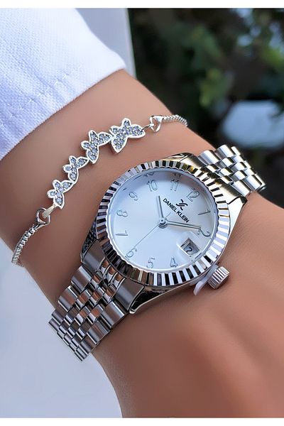 Daniel Klein Invoice Steel Band Women's Watch Bracelet Gift