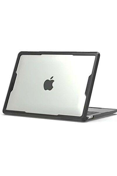 Alstrap MacBook Pro 13' A2338 A2251 A2289 A2159 A1989 A1708 Uyumlu Sert Kılıf - Darbe Emici Koruma Kapağı