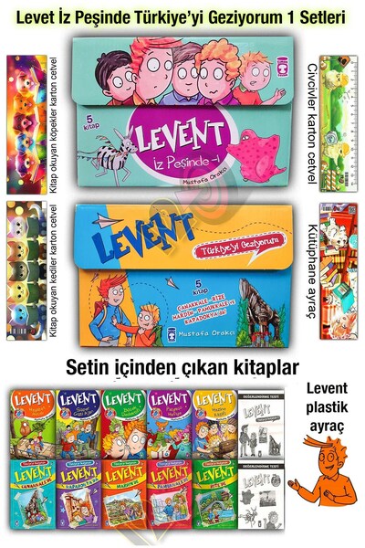 Timaş Çocuk Levent İz Peşinde Türkiyeyi Geziyorum 1 Setleri (8+ Yaş)