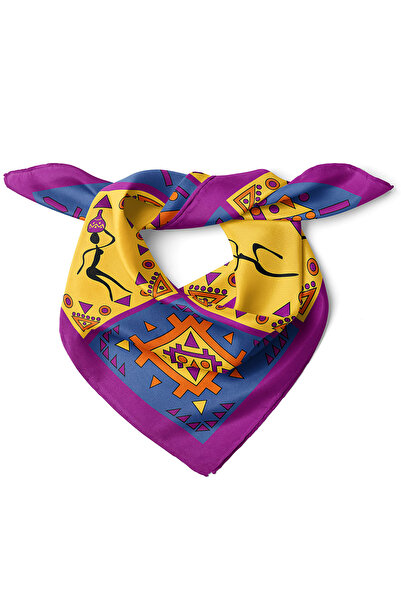 nehir eşarp Afrika Motif Desen Fular Bandana 50x50 Cm