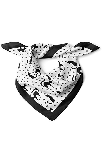 nehir eşarp Kedi Desenli Bandana