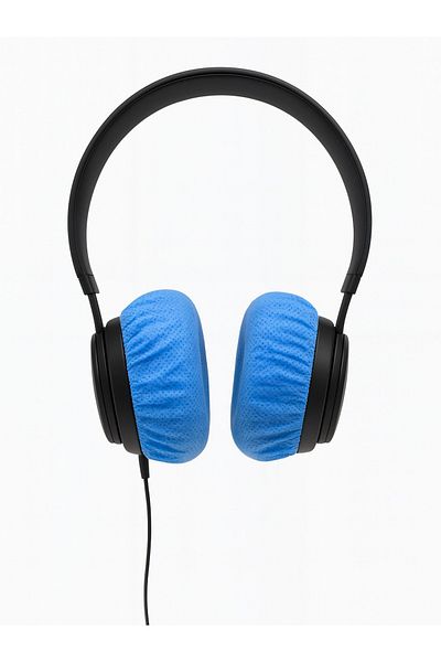 white guard Disposable Headphone Cover, Headphone Case, Shoe Covers (Pack of 100) 11 cm (XL) Blue
