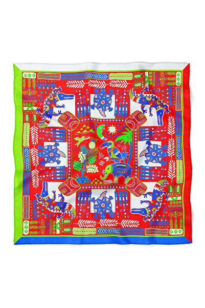 nehir eşarp Karışık Bandana Desen 70x70 Cm