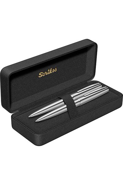Scrikss 78m Ballpen + Versatile Double Set (Lifetime Warranty-Luxury Boxed)
