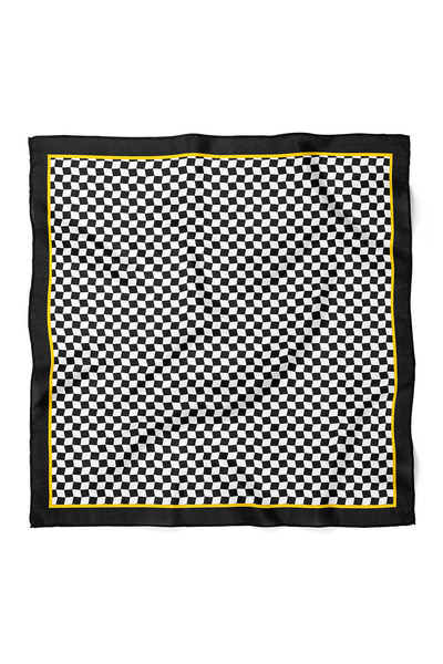 nehir eşarp Minimal Kare Desen Fular Bandana 70x70 Cm