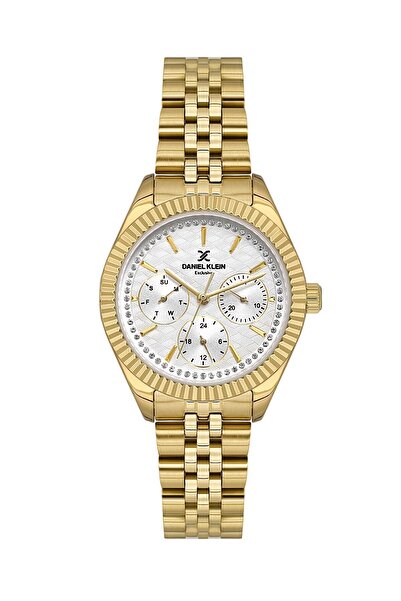 Daniel Klein %100 ORJİNAL, FATURALI, 2 YIL GARANTİLİ, Metal Kadın / Kız Beyaz Kol Saati DK0110113927012