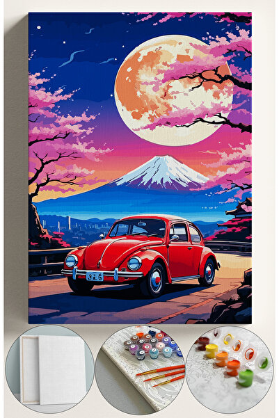 Corvo Sayılarla Boyama Çerçeveli Hobi Seti Numaralı Tuval Fırça Boya Kasnaklı...