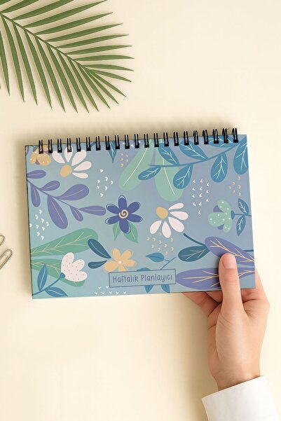 Eldesen Tasarım دفتر ملاحظات أسبوعي مقاس A5 مع غطاء مرن من الورق المقوى الرقي...