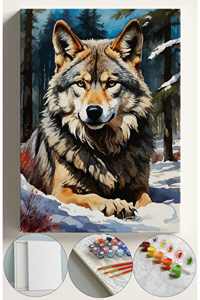 Corvo Sayılarla Boyama Çerçeveli Hobi Seti Numaralı Tuval Fırça Boya Kasnaklı...