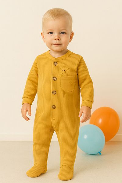 ciccimbaby ثوب فضفاض للأطفال مع جيوب على شكل زرافة وحذاء للأطفال من عمر 1 إلى 6 أشهر