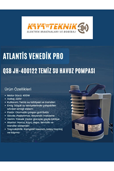 Atlantis VENEDİK PRO 400 WT DALGIÇ POMPA