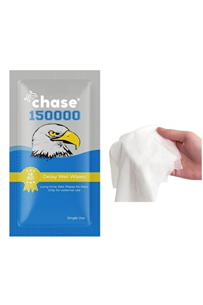 Chase 150000 - Erkekler Için Uzun Deneyim Nemli Mendil Tek Kullanımlık 1o Adet