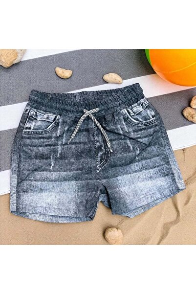 Nanica Kids Șorturi de mare cu aspect de denim - 1/5 ANI Negru